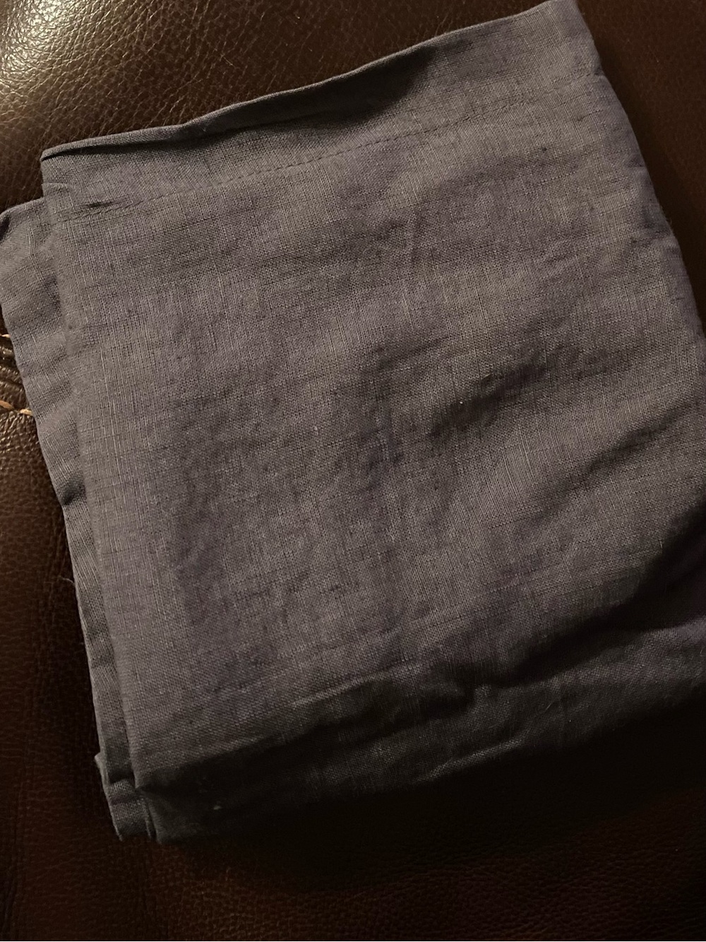 NEW Quince European Linen Euro Sham, 26 X 26 (Charcoal) - Picture 2 of 2